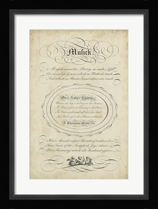 Framed Charms of Music I Print