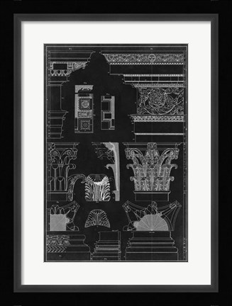 Framed Graphic Architecture I Print