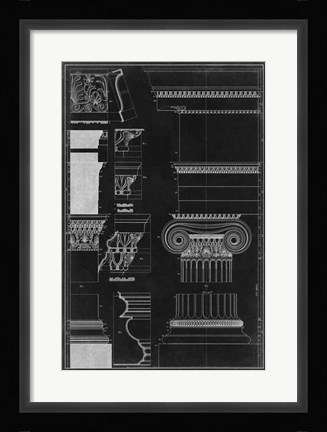 Framed Graphic Architecture II Print