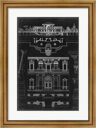 Framed Graphic Architecture III Print