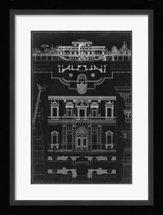 Framed Graphic Architecture III Print