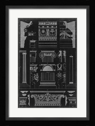 Framed Graphic Architecture IV Print
