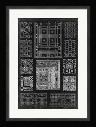 Framed Graphic Architecture VI Print