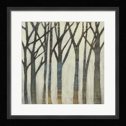 Framed Birch Line I Print