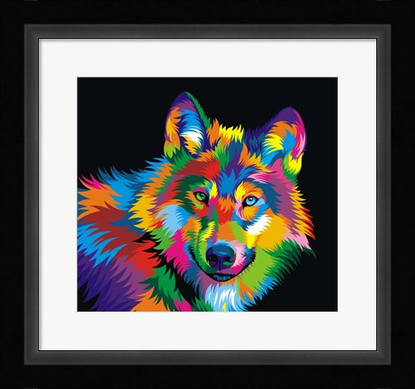 Framed Wolf Print
