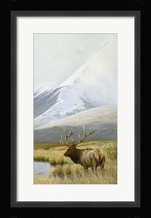 Framed Autumn Uprights, Elk Print