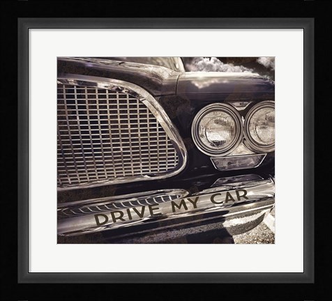 Framed Drive my Car Print