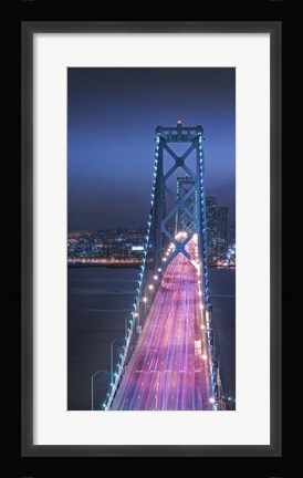 Framed Oakland Bridge 1 Color Print