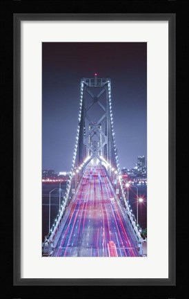 Framed Oakland Bridge 3 Color Print