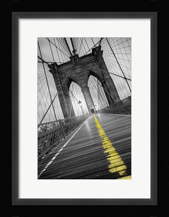 Framed Brooklyn Bridge - Pop Print