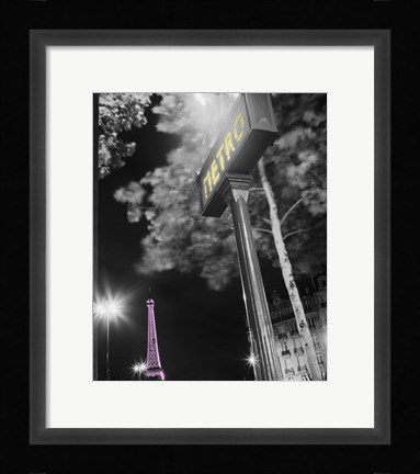 Framed Paris Metro Pop Print