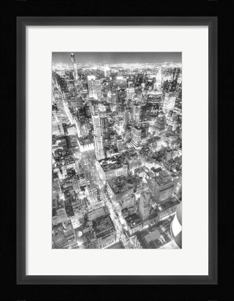 Framed Gotham City BW Print