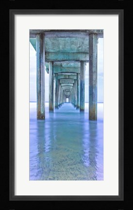 Framed Muelle Vertical Pano Print