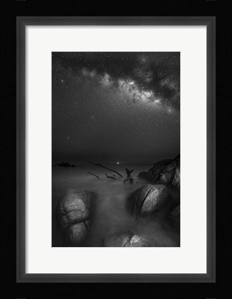 Framed Milky Way Huatulco 2 Print
