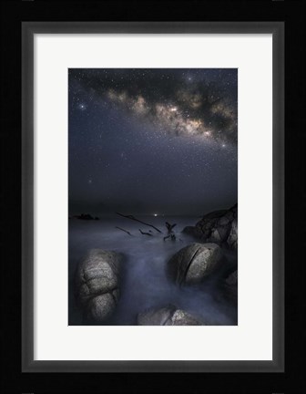 Framed Milky Way Huatulco Print