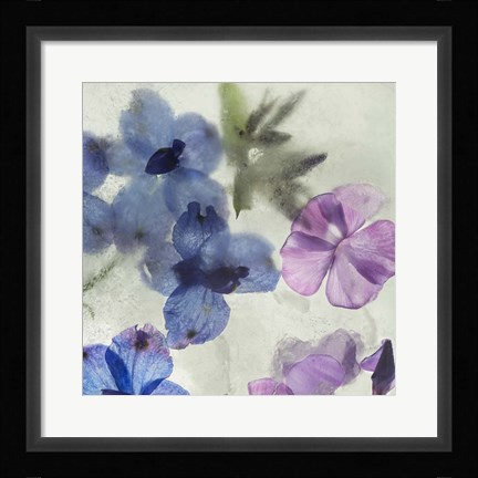 Framed Flores en Hielo I Print