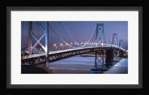 Framed Oakland Bridge 2 Color Print