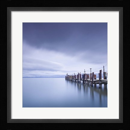 Framed China Camp Pier Print