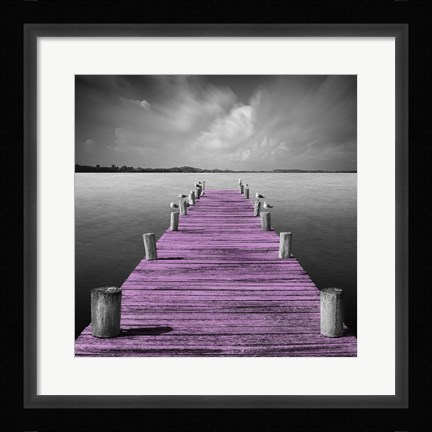 Framed Tierra Desnuda - Pop Pink Print