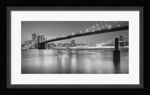 Framed Panorama Brooklyn Bridge 1 Print