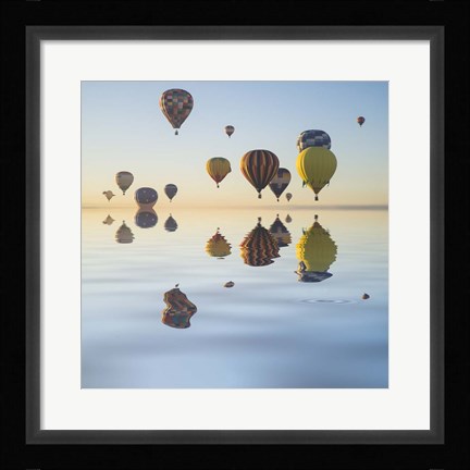 Framed Love is in Air V Print