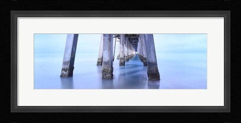 Framed Naples Pier Morning Print