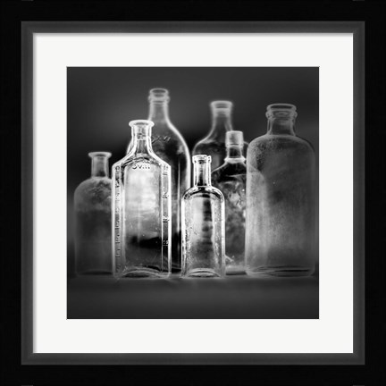 Framed 7 Botellas 1 INV Print
