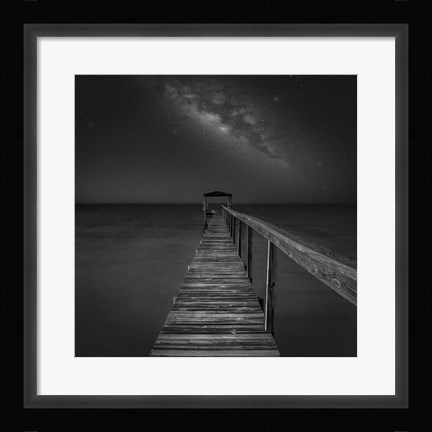 Framed Milky Way in Florida 2 Print