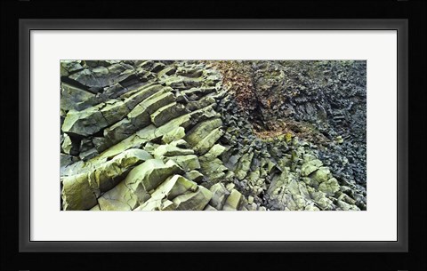 Framed Rocks Iceland 5 Print