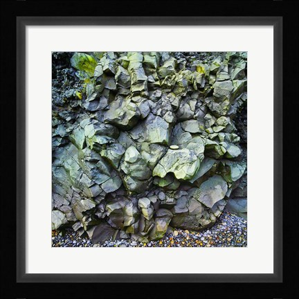 Framed Rocks Iceland 6 Print