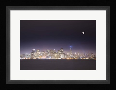 Framed San Fran And Moon Print
