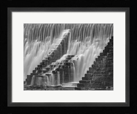 Framed Stairs on Water Print