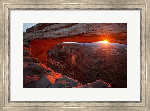 Framed Mesa Arch Sunrise Print