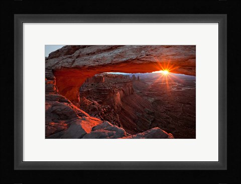 Framed Mesa Arch Sunrise Print