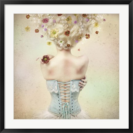 Framed Girl of the Flower Garden Print