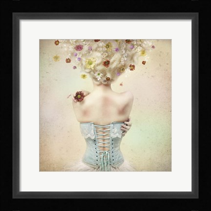 Framed Girl of the Flower Garden Print