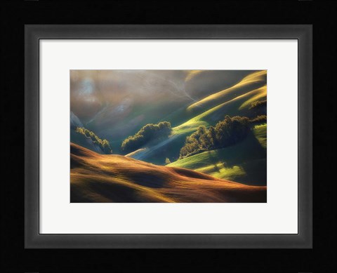 Framed Tuscany Sunrise Print