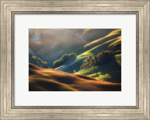 Framed Tuscany Sunrise Print