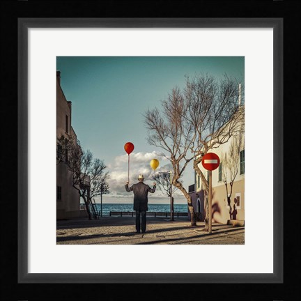 Framed Le Vent Te Portera Print