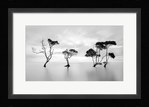 Framed Drowning Not Waving Print