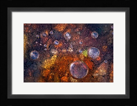 Framed Winter Over Autumn Print