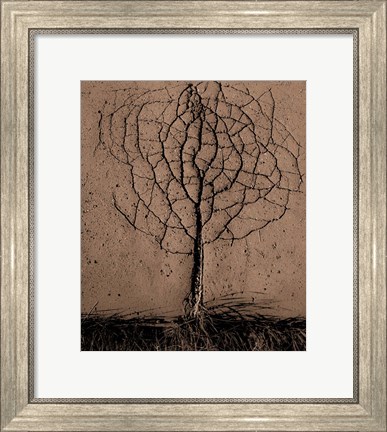 Framed Asphalt Tree Print