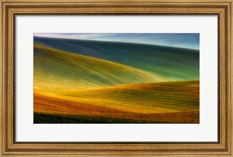 Framed Spring Fields Print