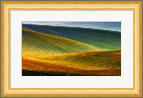 Framed Spring Fields Print