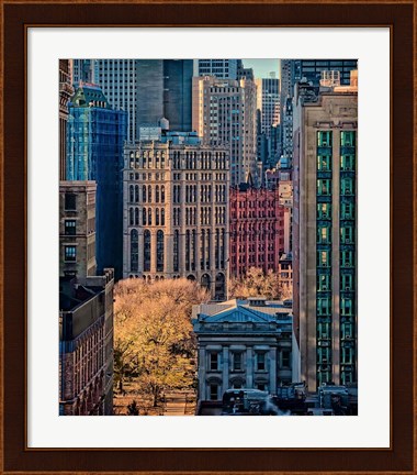 Framed City Life Print