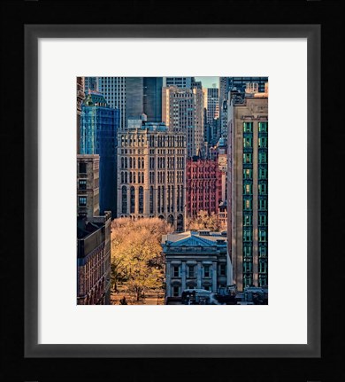 Framed City Life Print