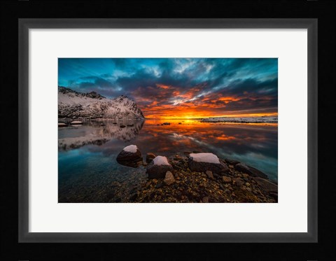 Framed Sky On Fire Print