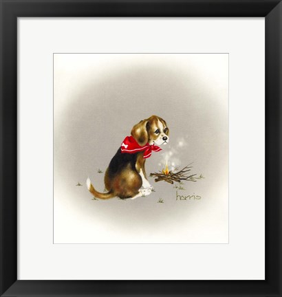 Framed Beagle Scout Print