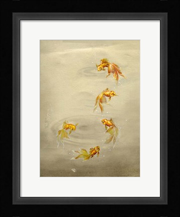 Framed Glittering Goldfish Print