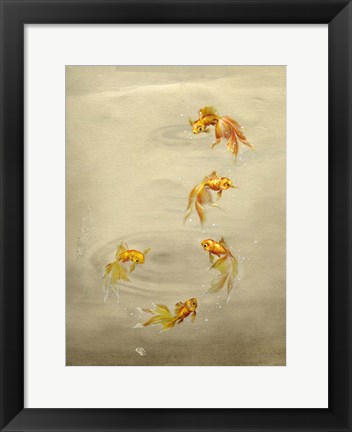 Framed Glittering Goldfish Print